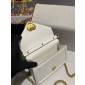 Dolce Gabbana Small Smooth Calfskin Devotion bag-White