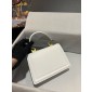 Dolce Gabbana Small Smooth Calfskin Devotion bag-White