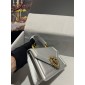 Dolce Gabbana Small Smooth Calfskin Devotion bag-Silver