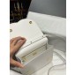 Dolce Gabbana Calfskin DG logo crossbody bag-White