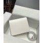 Dolce Gabbana Calfskin DG logo crossbody bag-White