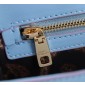 Authentic Quality- Dolce Gabbana Elongated Sicily Handbag in Polished calfskin- Light blue