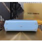Authentic Quality- Dolce Gabbana Elongated Sicily Handbag in Polished calfskin- Light blue