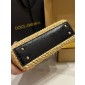 Authentic quality- Dolce Gabbana Elongated Sicily handbag in Raffia and python