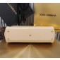 Authentic quality- Dolce Gabbana Elongated Sicily Handbag in Polished calfskin-Beige