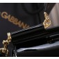 Authentic quality- Dolce Gabbana Elongated Sicily Handbag in Polished calfskin-Black