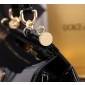 Authentic quality- Dolce Gabbana Elongated Sicily Handbag in Polished calfskin-Black