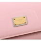 Authentic quality- Dolce Gabbana Elongated Sicily Handbag in Polished calfskin-Pink