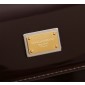 Authentic quality- Dolce Gabbana Elongated Sicily Handbag in Polished calfskin-Bordeaux