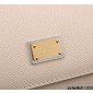 Authentic Quality- Dolce Gabbana Elongated Sicily handbag in Dauphine Calfskin- Beige
