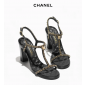 Chanel Lambskin Sandals, Heel 8.5cm,  Size 35-42