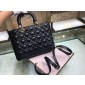 Pelle di agnello Cannage Borsa Grande Lady Dior 