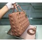 Pelle di agnello Cannage Borsa Grande Lady Dior 