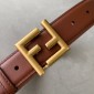 Fendi Cintura 3.0 cm  in Pelle