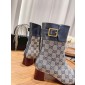 Stivali in gg fabric e Pelle,  35-41