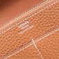1:1 Hermes Dogon Wallet in soft togo leather