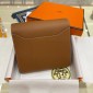 1:1 Hermes Constance Compact Wallet in epsom leather