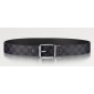 M9156V Damier Print 40MM Reversible