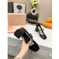 Miu Miu Leather Shoes Size 35-40, Heel 4.5cm, 7.5cm