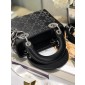 Mini Lady Dior Bag in Strass Cannage Satin