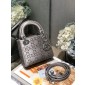 Mini Lady Dior Bag in Strass Cannage Satin