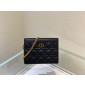 Dior Caro Zipped Pouch with Chain 