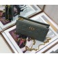 Dior Caro Zipped Pouch with Chain 