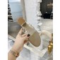 Valentino Rockstud calfskin slide sandals 6cm  , Size 35-41