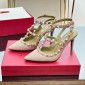Valentino Rockstud ankle strap pump 10cm, Size 35-41