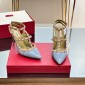Valentino Rockstud ankle strap pump 10cm, Size 35-41