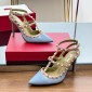 Valentino Rockstud ankle strap pump 10cm, Size 35-41