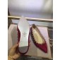 valentino rockstud leather shoes- red