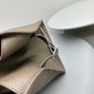 The Row Soft Margaux 15 Bag in Grained Leather-Grey