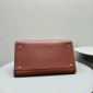 The Row Soft Margaux 15 Bag in Leather-Brick