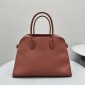 The Row Soft Margaux 15 Bag in Leather-Brick