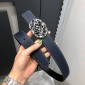 Loewe grained calfskin belt 32mm-dark blue