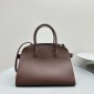 The Row Soft Margaux 12 Bag in leather